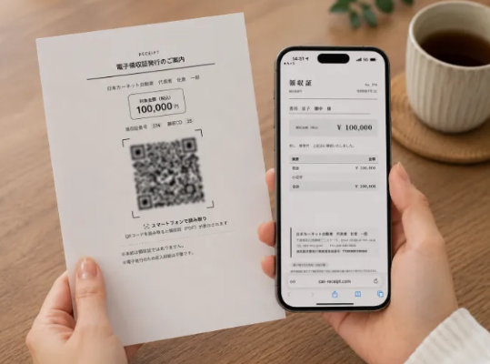 電子領収証システム（日本カーネット公式の画像）